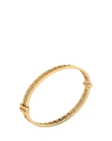 Hoorsenbuhs 18K Yellow Gold Tri-Link Chassis Bracelet | Thumbnail 1