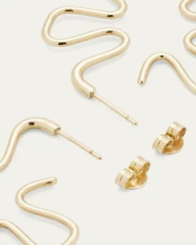 Bea Bongiasca B Gold Earrings in 9K Yellow | Thumbnail 4