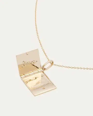 Sydney Evan 14K Gold Perfect Match Locket Necklace | Thumbnail 3 Sydney Evan 14K Gold Perfect Match Locket Necklace | Thumbnail 3