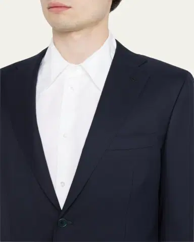 Kiton Men's Solid Cashmere Blazer | Thumbnail 5 Kiton Men's Solid Cashmere Blazer | Thumbnail 5