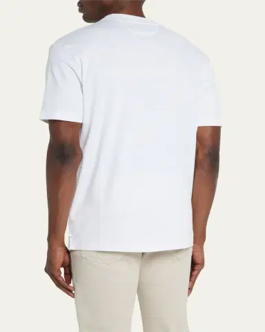 Loro Piana Men's Jersey Cotton Crewneck T-Shirt | Thumbnail 3