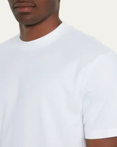 Loro Piana Men's Jersey Cotton Crewneck T-Shirt | Thumbnail 5