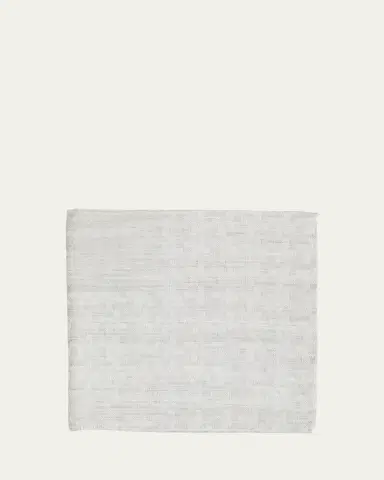 Simonnot Godard Men's Irregular Box-Print Cotton Handkerchief | Thumbnail 2