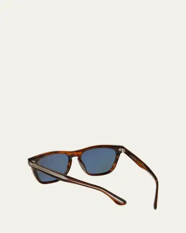 Oliver Peoples Men's Lynes Sun Rectangle Acetate Sunglasses | Thumbnail 3 Oliver Peoples Men's Lynes Sun Rectangle Acetate Sunglasses | Thumbnail 3
