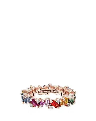 Suzanne Kalan 18K Rose Gold Sapphire and Diamond Frenzy Eternity Band Ring | Thumbnail 1