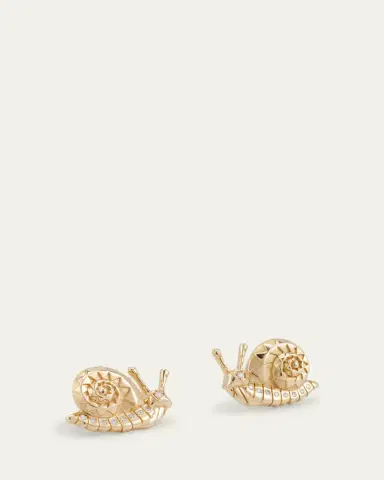 Harwell Godfrey Snail Stud Earrings with Diamonds | Thumbnail 3 Harwell Godfrey Snail Stud Earrings with Diamonds | Thumbnail 3