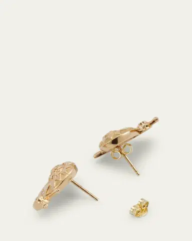 Harwell Godfrey Snail Stud Earrings with Diamonds | Thumbnail 4 Harwell Godfrey Snail Stud Earrings with Diamonds | Thumbnail 4