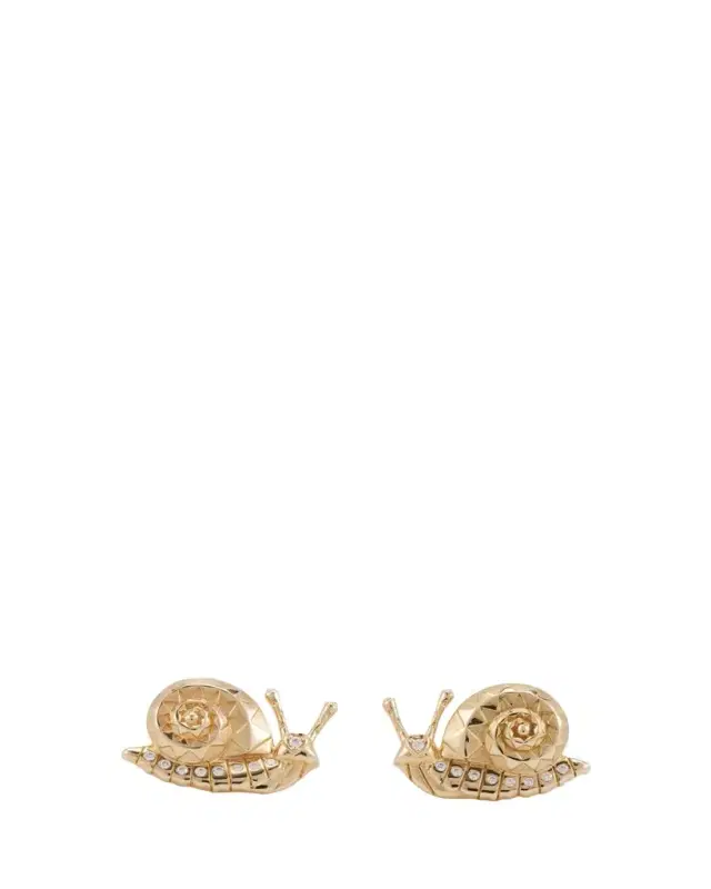 Harwell Godfrey Snail Stud Earrings with Diamonds