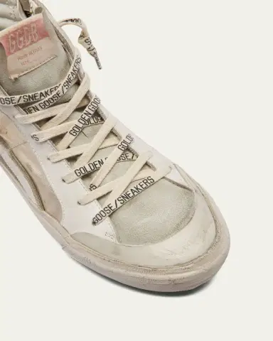 Golden Goose Slide Mid-Top Metallic Leather Sneakers | Thumbnail 5 Golden Goose Slide Mid-Top Metallic Leather Sneakers | Thumbnail 5