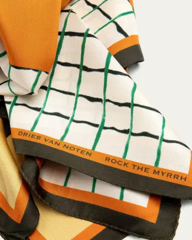 Dries Van Noten Rock The Myrrh Silk Foulard | Thumbnail 2 Dries Van Noten Rock The Myrrh Silk Foulard | Thumbnail 2