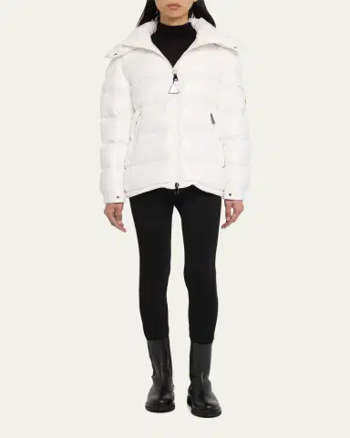 Moncler Maire Shiny Puffer Jacket with Removable Hood | Thumbnail 2