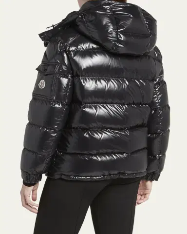 Moncler Maire Shiny Puffer Jacket with Removable Hood | Thumbnail 8