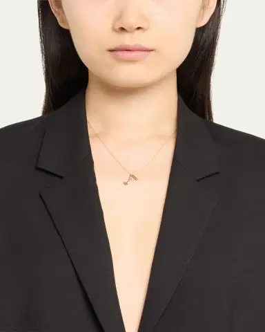 Aliita 9k Yellow Gold Martini Esmeralda Necklace | Thumbnail 2