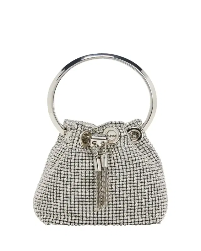 Jimmy Choo Bon Bon Micro Crystal Bucket Bag