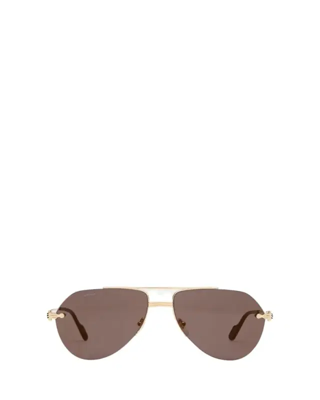 Cartier Men's Metal Aviator Sunglasses