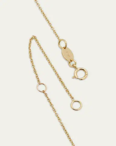 Zoe Lev Jewelry Diamond Asymmetrical Initial Necklace, B | Thumbnail 4