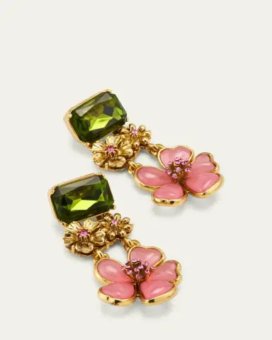 Oscar de la Renta Cloudy Resin Layered Earrings | Thumbnail 3
