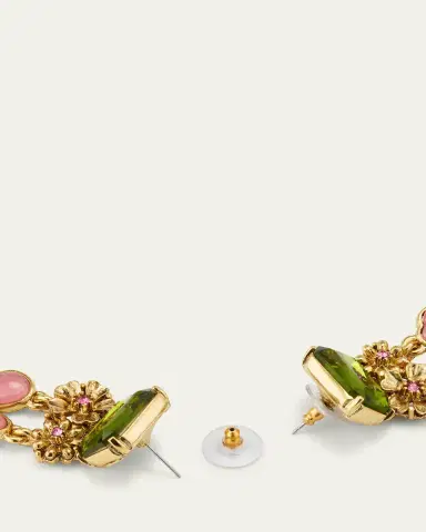 Oscar de la Renta Cloudy Resin Layered Earrings | Thumbnail 4