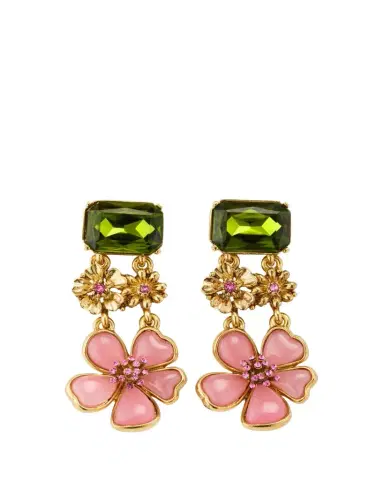 Oscar de la Renta Cloudy Resin Layered Earrings | Thumbnail 1