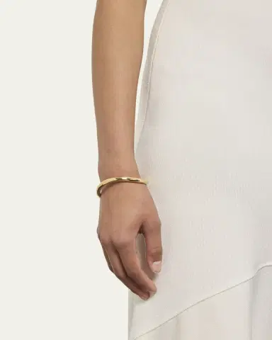 FARAONE MENNELLA by R.F.M.A.S. 18K Yellow Gold Plain Wave Bracelet | Thumbnail 2