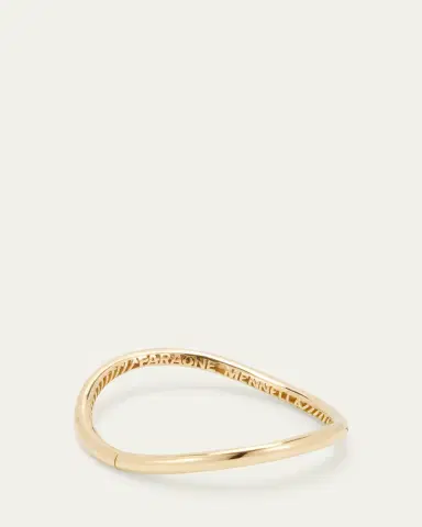 FARAONE MENNELLA by R.F.M.A.S. 18K Yellow Gold Plain Wave Bracelet | Thumbnail 3