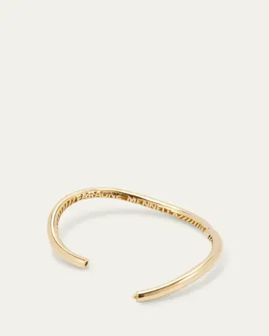 FARAONE MENNELLA by R.F.M.A.S. 18K Yellow Gold Plain Wave Bracelet | Thumbnail 4