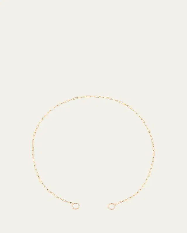 Marla Aaron 14K Rose Gold Square Link Chain, 14"L