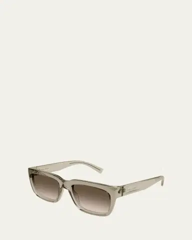 Saint Laurent Men's SL 615 Plastic Rectangle Sunglasses | Thumbnail 2