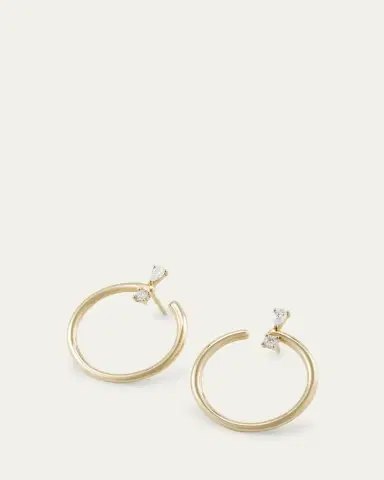 MONICA RICH KOSANN 18k Gold Large Galaxy Hoops | Thumbnail 3 MONICA RICH KOSANN 18k Gold Large Galaxy Hoops | Thumbnail 3