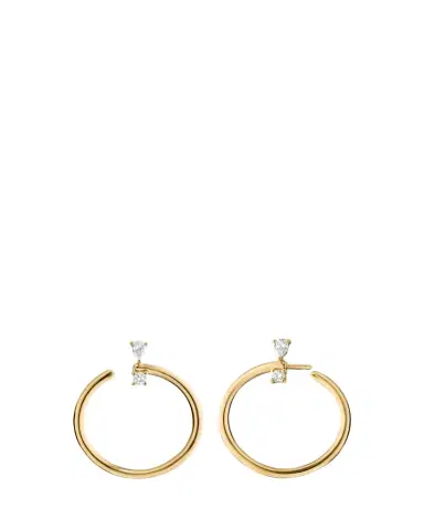 MONICA RICH KOSANN 18k Gold Large Galaxy Hoops | Thumbnail 1 MONICA RICH KOSANN 18k Gold Large Galaxy Hoops | Thumbnail 1