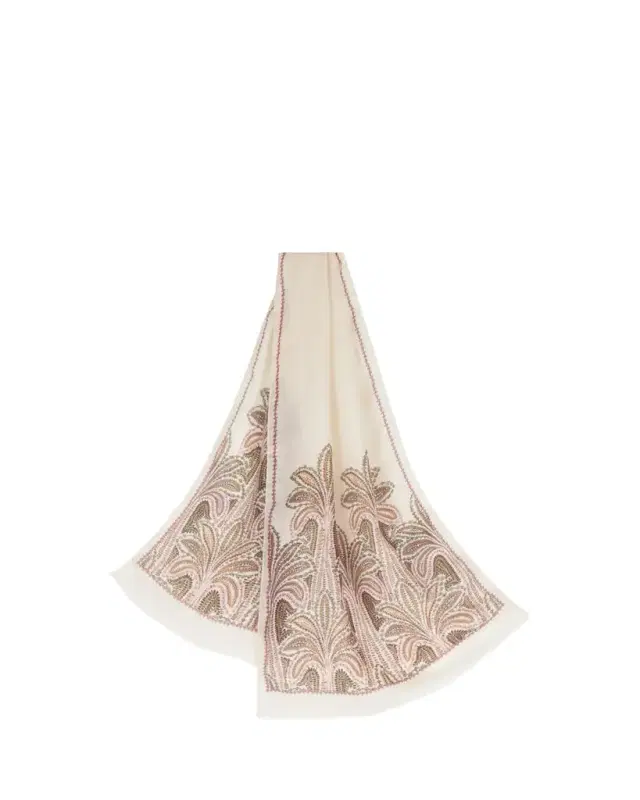 Print Cashmere-Wool Scarf