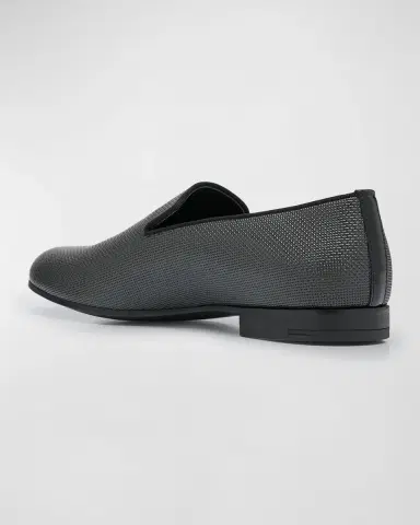 Giorgio Armani Men's Formal Leather Venetian Loafers | Thumbnail 2 Giorgio Armani Men's Formal Leather Venetian Loafers | Thumbnail 2
