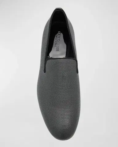 Giorgio Armani Men's Formal Leather Venetian Loafers | Thumbnail 3 Giorgio Armani Men's Formal Leather Venetian Loafers | Thumbnail 3