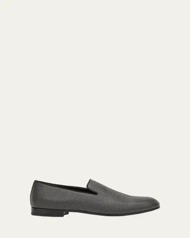 Giorgio Armani Men's Formal Leather Venetian Loafers | Thumbnail 5 Giorgio Armani Men's Formal Leather Venetian Loafers | Thumbnail 5