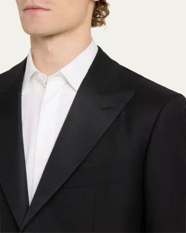 Cesare Attolini Men's 150s Wool Grosgrain Tuxedo | Thumbnail 5 Cesare Attolini Men's 150s Wool Grosgrain Tuxedo | Thumbnail 5