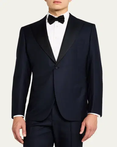Cesare Attolini Men's 150s Wool Grosgrain Tuxedo | Thumbnail 7 Cesare Attolini Men's 150s Wool Grosgrain Tuxedo | Thumbnail 7