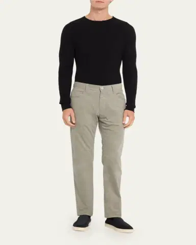 Giorgio Armani Men's Suede Sneaker-Sole Loafers | Thumbnail 3 Giorgio Armani Men's Suede Sneaker-Sole Loafers | Thumbnail 3