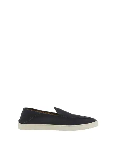 Giorgio Armani Men's Suede Sneaker-Sole Loafers | Thumbnail 1 Giorgio Armani Men's Suede Sneaker-Sole Loafers | Thumbnail 1