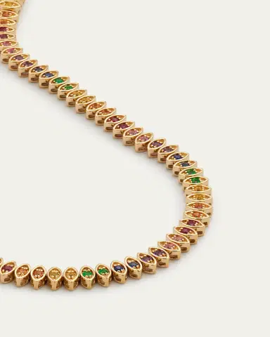 Sydney Evan 14k Yellow Gold Marquise Evil Eye Tennis Bracelet | Thumbnail 3 Sydney Evan 14k Yellow Gold Marquise Evil Eye Tennis Bracelet | Thumbnail 3