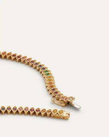 Sydney Evan 14k Yellow Gold Marquise Evil Eye Tennis Bracelet | Thumbnail 4 Sydney Evan 14k Yellow Gold Marquise Evil Eye Tennis Bracelet | Thumbnail 4