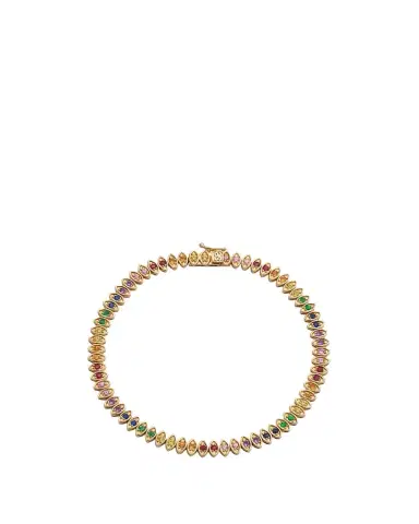 Sydney Evan 14k Yellow Gold Marquise Evil Eye Tennis Bracelet | Thumbnail 1 Sydney Evan 14k Yellow Gold Marquise Evil Eye Tennis Bracelet | Thumbnail 1
