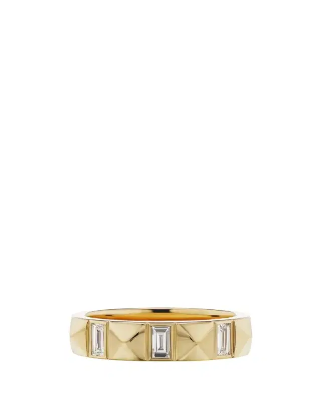 Harwell Godfrey 18K Diamond Pyramid Baguette Band