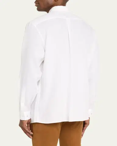 Gabriela Hearst Men's Nicolas Linen Sport Shirt | Thumbnail 3