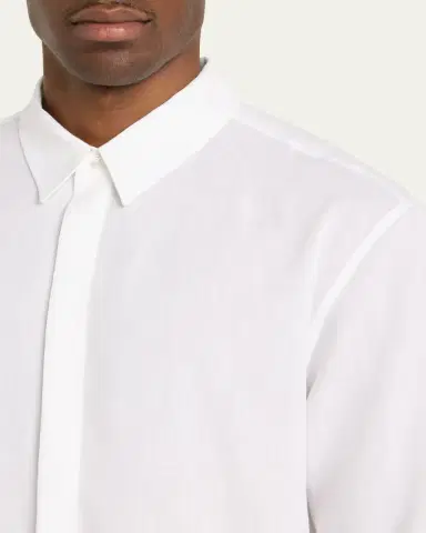 Gabriela Hearst Men's Nicolas Linen Sport Shirt | Thumbnail 5