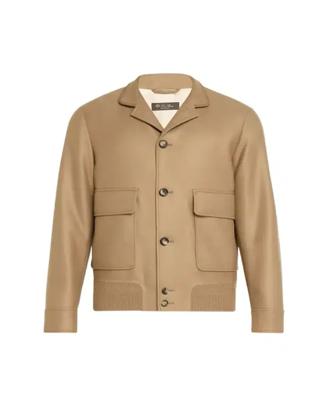 Men's Spagna Double-Face Wool Bomber Jacket