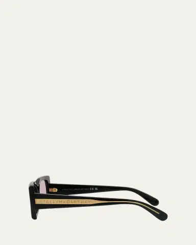 Stella McCartney Acetate Rectangle Sunglasses | Thumbnail 3