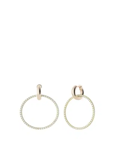 Spinelli Kilcollin 18K Mixed-Gold Casseus Hoop Earrings with Diamonds | Thumbnail 1