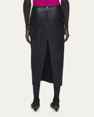 Marc Jacobs Leather Slim Pencil Midi Skirt | Thumbnail 3 Marc Jacobs Leather Slim Pencil Midi Skirt | Thumbnail 3