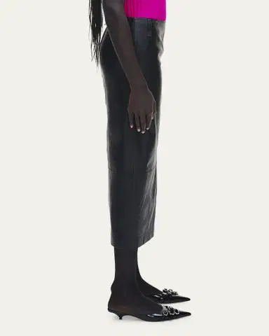Marc Jacobs Leather Slim Pencil Midi Skirt | Thumbnail 4 Marc Jacobs Leather Slim Pencil Midi Skirt | Thumbnail 4