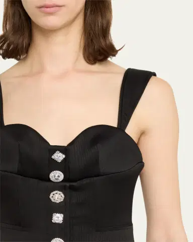 Harbison Soft Storm II Silk Bustier Maxi Dress | Thumbnail 5